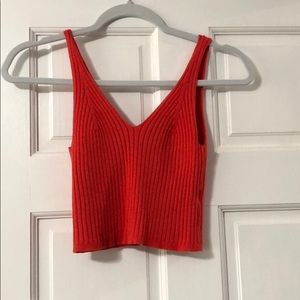 Reddish/orange crop top from Forever 21